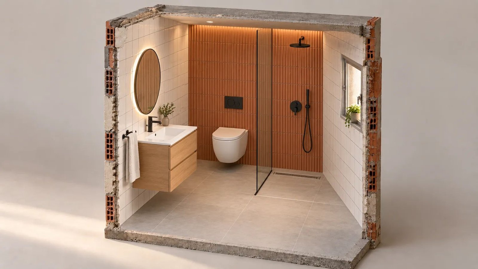 Recreación del baño terminado